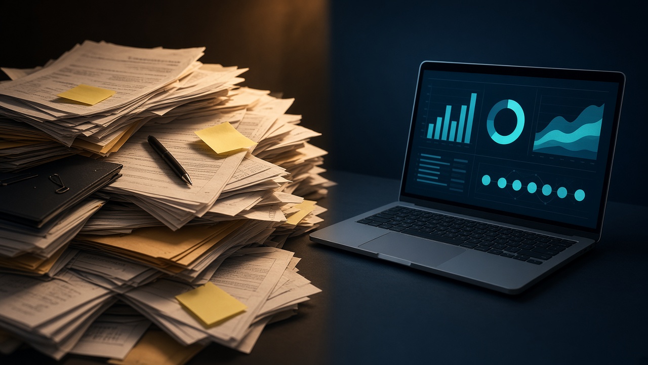 Do papel e da planilha solta para uma visão digital clara da reforma